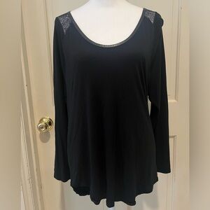 Calvin Klein Jeans Black Long Sleeve Top XL